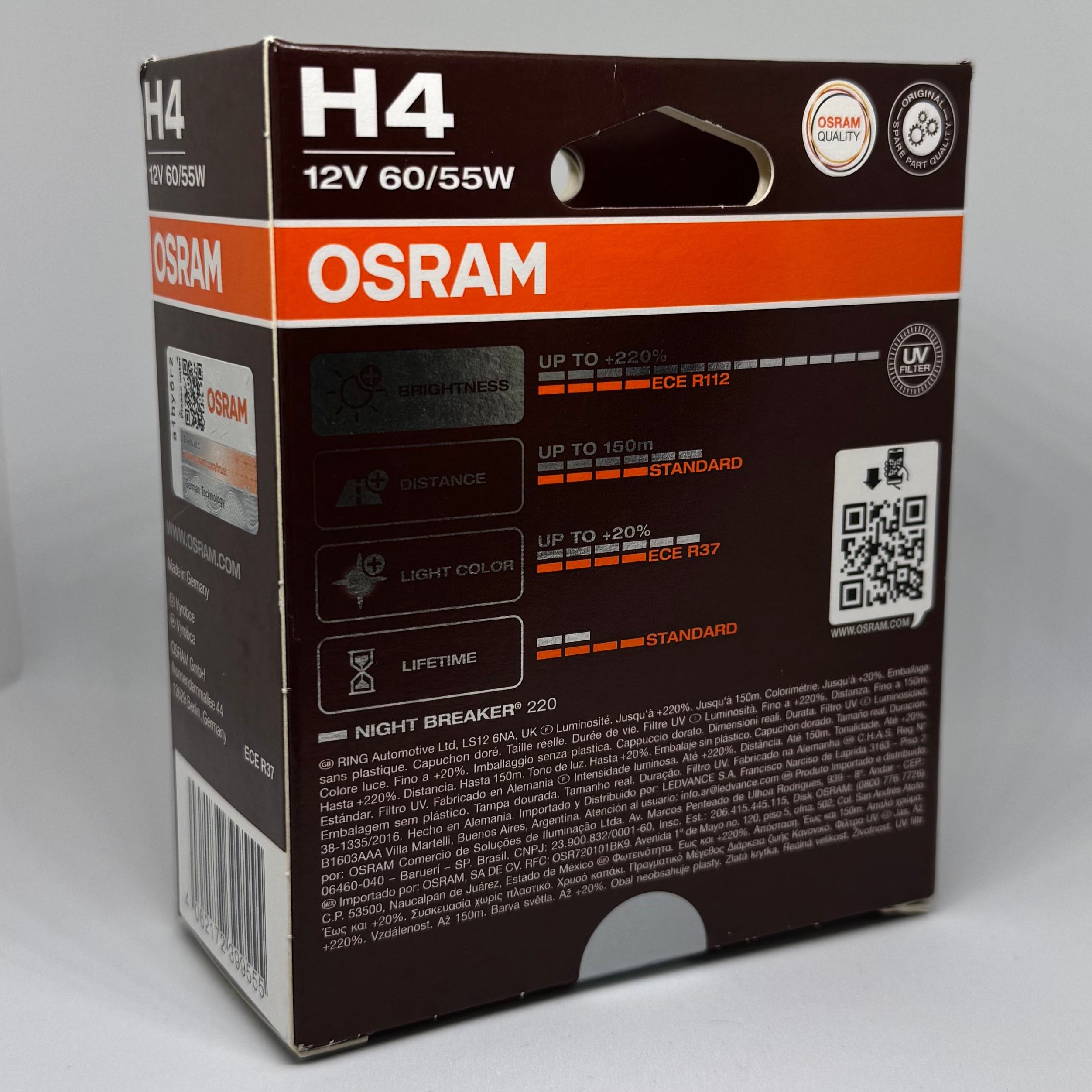 Osram Nightbreaker 220 Upgraded Headlight Bulbs